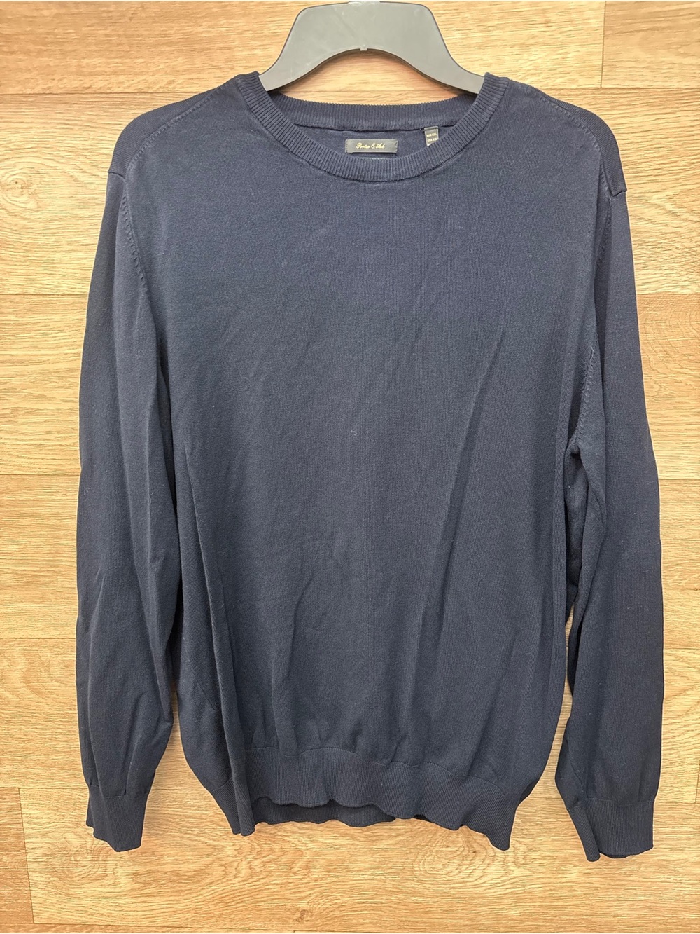 Men's Navy Crewneck Sweater - Classic Everyday Knit